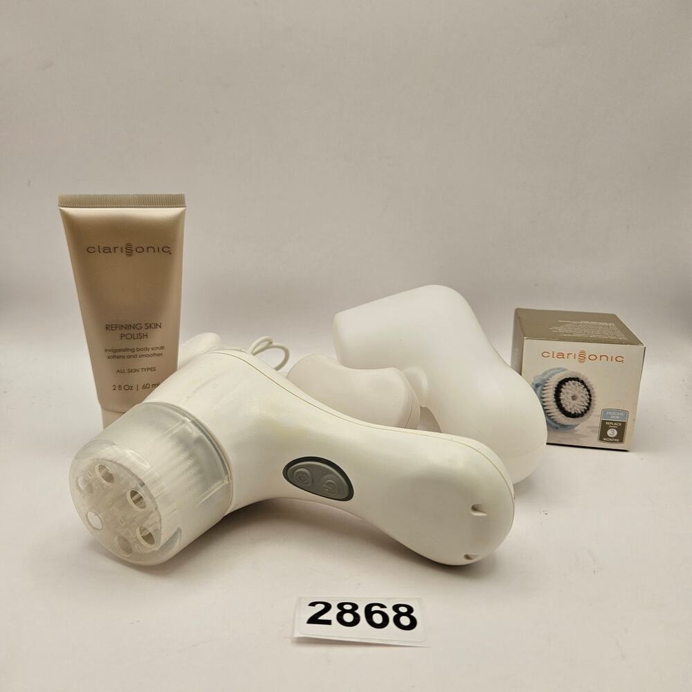 CLARISONIC MIA 2 FACIAL CLEANSING SONIC SYSTEM W SENSITIVE REPLACEMENT BRUSHHEAD
